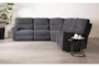 Anderson Grey 5 Piece Power Reclining Modular Sectional with 2 Armless Chairs, Power Headrest & USB - Room