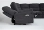 Anderson Grey 5 Piece Power Reclining Modular Sectional with 2 Armless Chairs, Power Headrest & USB - Side