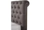 Carleigh Charcoal Queen Upholstered Panel Bed - Detail