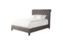 Carleigh Charcoal Queen Upholstered Panel Bed - Signature