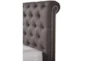 Carleigh Charcoal King Upholstered Panel Bed - Detail