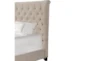 Cailey Beige King Upholstered Panel Bed - Detail