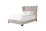 Cailey Beige King Upholstered Panel Bed - Signature