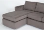 Basil Grey Fabric Modular 125" 4 Piece U-Shaped Sectional with Left Arm Facing Chaise - Detail