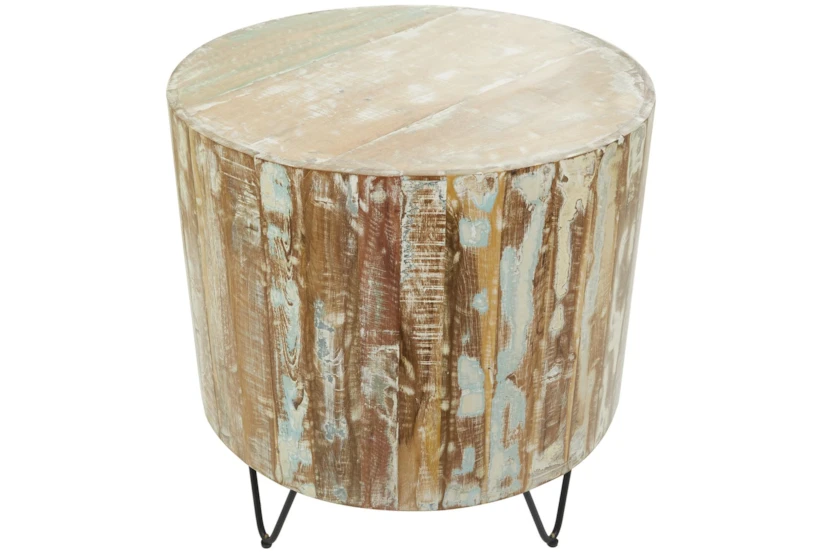 Russ Drum Round End Table - 360