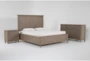 Cambria Grey Wood 3 Piece King Panel Bedroom Set With Dresser & Nightstand - Signature