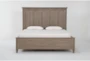 Cambria Grey King Wood Panel Bed - Signature