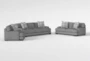 Aidan V 95" Fabric Sofa/Loveseat/Chair Set - Side