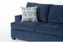 Colby Navy Blue Fabric 88" Queen Memory Foam Sleeper Sofa Bed - Detail