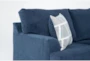 Colby Navy Blue Fabric 88" Queen Memory Foam Sleeper Sofa Bed - Detail