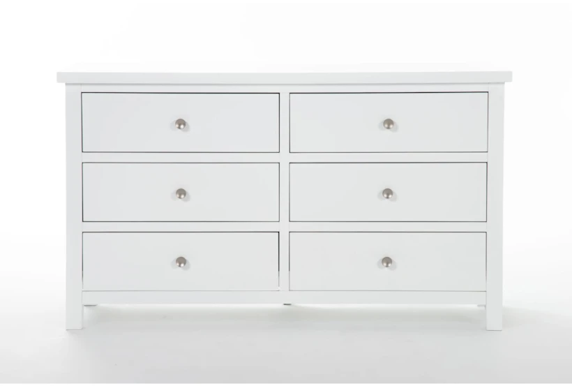 Larkin White II 6-Drawer Dresser - 360