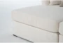 Belinha II Opal White Fabric Double Chaise Lounge - Detail