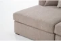 Belinha II Taupe Beige Fabric Double Chaise Lounge - Detail