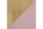 48" Modern Light Pink Velvet + Gold Metal Legs Storage Bench - Material