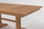 Baker Toffee Solid Maple 66-82" Extendable Dining Table, Made in the USA - Detail