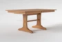 Baker Toffee Solid Maple 66-82" Extendable Dining Table, Made in the USA - Side