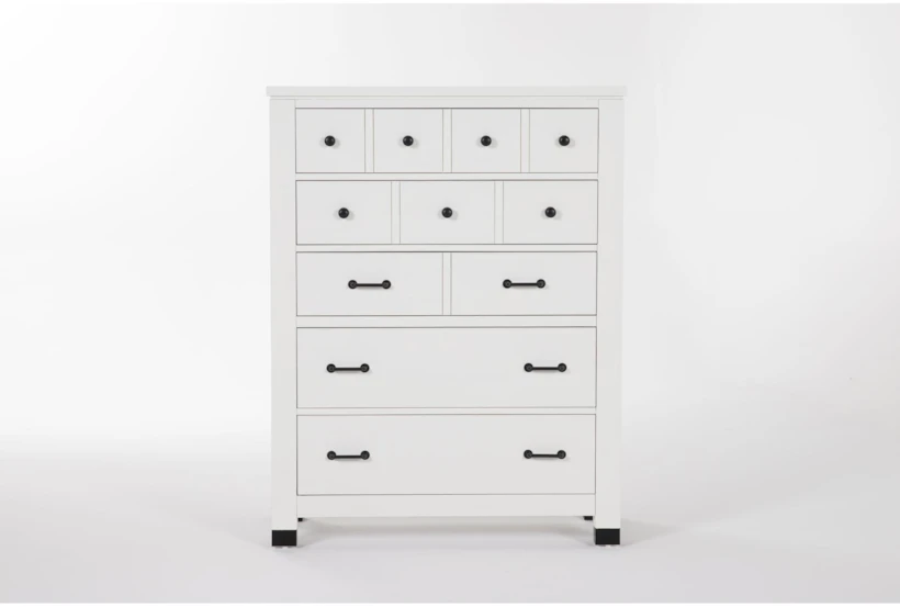Wade White II Tall 5-Drawer Chest - 360