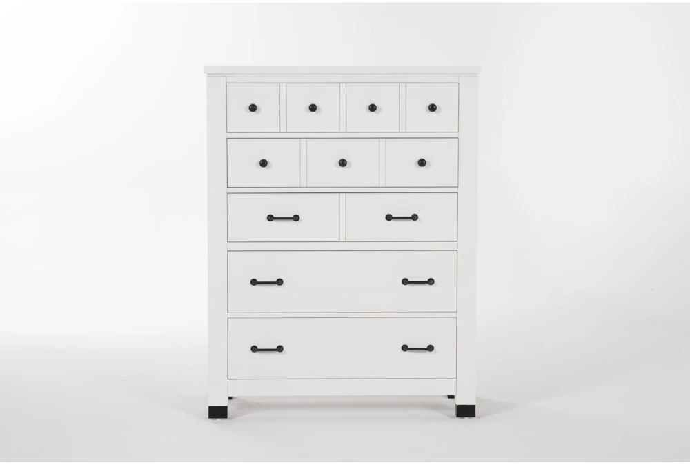 Wade White II Tall 5-Drawer Chest