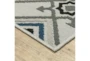 7'10"X10' Indoor/Outdoor Rug-Spruce Tile Cobalt & Grey - Detail