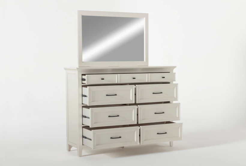 Presby White II 7-Drawer Dresser/Mirror - 360