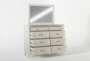 Presby White II 7-Drawer Dresser/Mirror - Storage