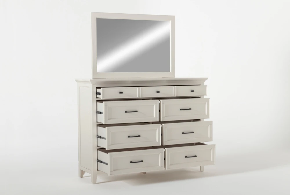 Presby White II 7-Drawer Dresser/Mirror