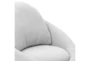 Haylen Light Grey Boucle Fabric Swivel Lounge Chair - Detail