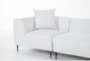 Kenai Pearl White Fabric Modern Modular 72" 2 Piece Sofa with 2 Corners - Detail