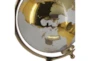 10" Gold Metallic + White Modern Globe Decor - Detail