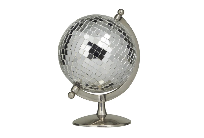 10" Silver Metal Disco Ball Globe Decor - 360