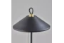 20" Black + Antique Brass Coolie Dome Led Task Table Lamp - Default