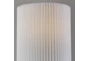 26" Beige Ceramic Cylinder Table Lamp With White Pleated Shade - Default
