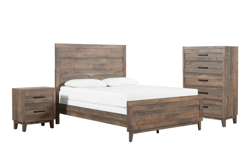 Ranier Full 3 Piece Bedroom Set With Chest & Nightstand - 360