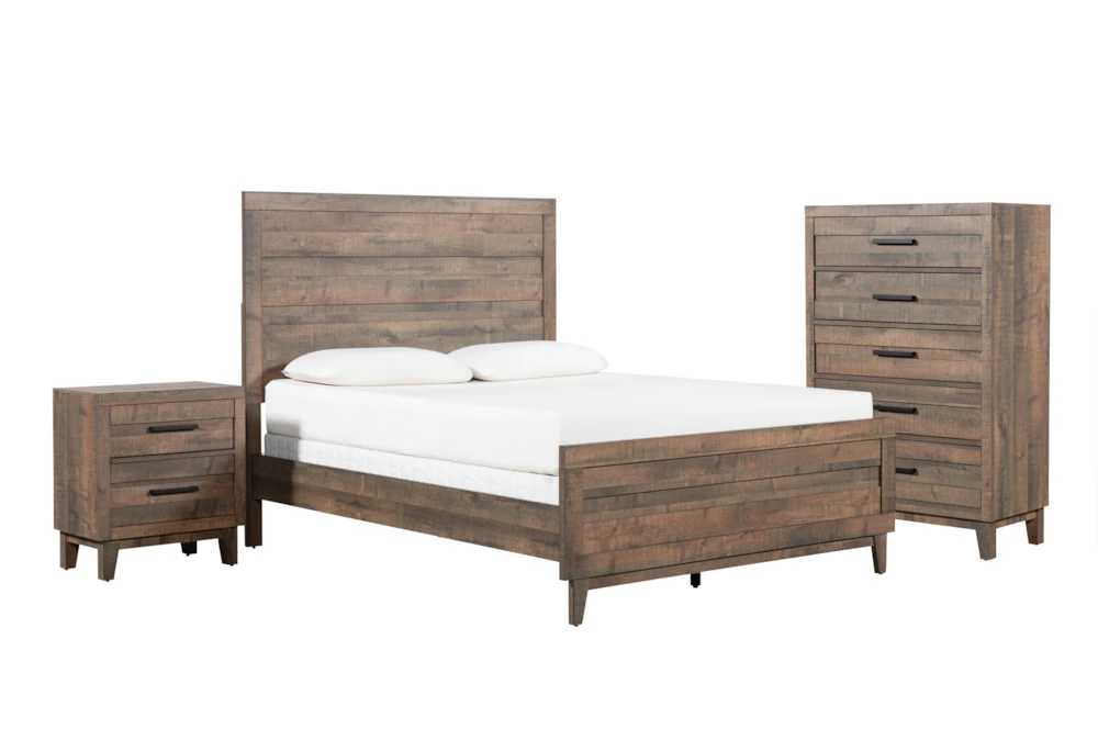 Ranier Full 3 Piece Bedroom Set With Chest & Nightstand