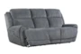 Terence Graphite 92" Power Reclining Sofa with Power Headrest & USB - Detail