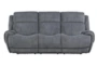 Terence Graphite 92" Power Reclining Sofa with Power Headrest & USB - Signature
