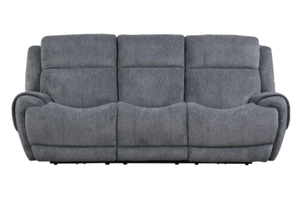 Terence Graphite 92" Power Reclining Sofa with Power Headrest & USB