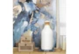 20" White Ceramic Bottle Vase With Rattan Wrap Detail - Room