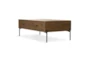 Noah Brown Rectangle Coffee Table With Storage - Detail