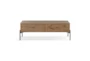 Noah Brown Rectangle Coffee Table With Storage - Front