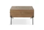 Noah Brown Rectangle Coffee Table With Storage - Side