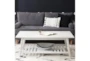 Closse White Rectangle Coffee Table With Storage Shelf - Room