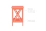 Dowler Coral End Table With Storage - Material