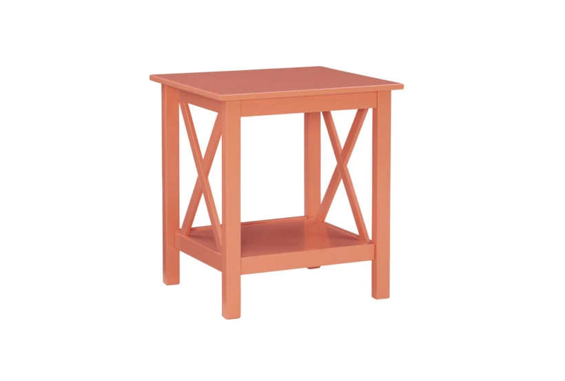 Dowler Coral End Table With Storage - 360