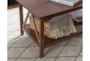 Triole Brown Coffee Table With Storage - Detail