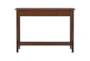 Triole Brown Entryway Console Table With Storage - Back