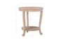 Malden Natural Side Table With Storage - Detail