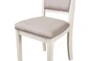 Tamy 47" Distressed White Round Dining Set For 4 - Detail