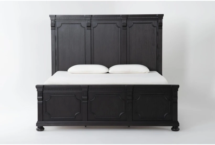 Chapleau Black California King Wood Panel Bed - 360