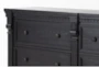 Chapleau Black 6-Drawer Dresser/Mirror - Detail